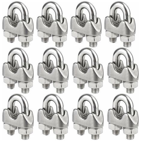 Fascette stringitubo M3, fascette stringitubo a U in acciaio inox, diametro 3 mm, confezione da 12 (FMY) - AquaForge (1/5)