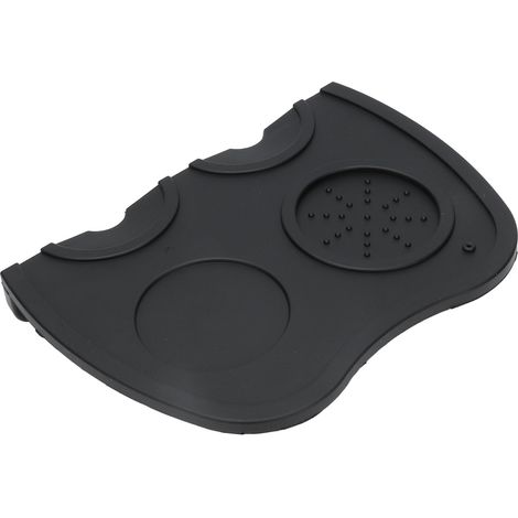Tapis de Tassage Café en Silicone Anti-Dérapant - Matériau Résistant à la Chaleur pour Maison - Noir (1/5)