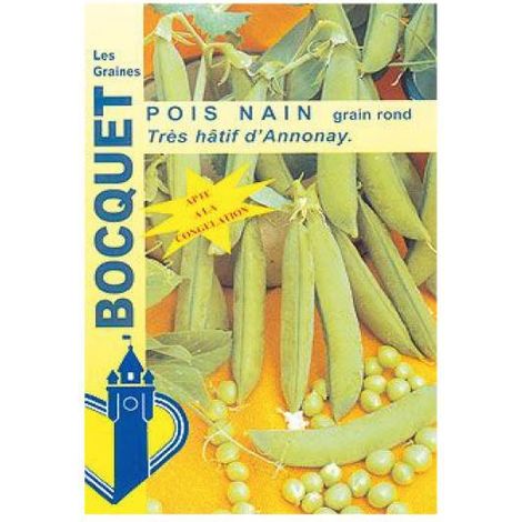 Pois nain 'Très hâtif D'Annonay' le sachet de 250-350 graines (100g) (1/2)