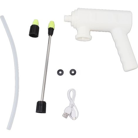 Bec de Pulvérisateur Électrique - Batterie Lithium 18650 800 mAh - Barre d'Extension pour Arrosage Automatique - Usage Intérieur Extérieur Jardin Cuisine Voiture - 1 Pièce