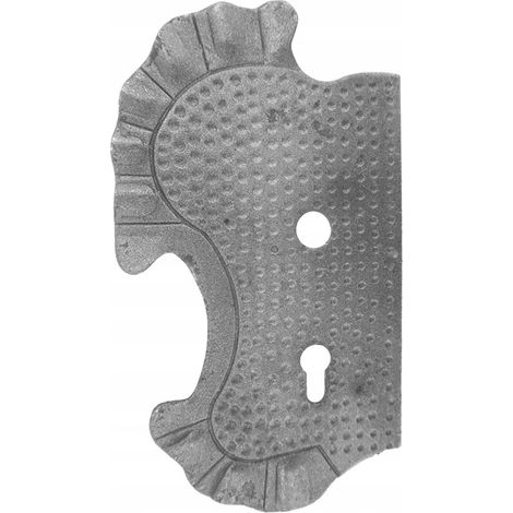 Placa izquierda, 72 orificios, elementos forjados, 63.106.72 H290XL160 4MM
