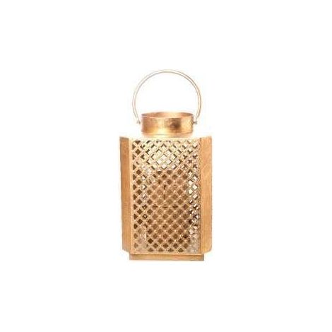 ARPIMEX Lanterna Metallo 19,5 x 19,5 x 30,5 Cm Gold