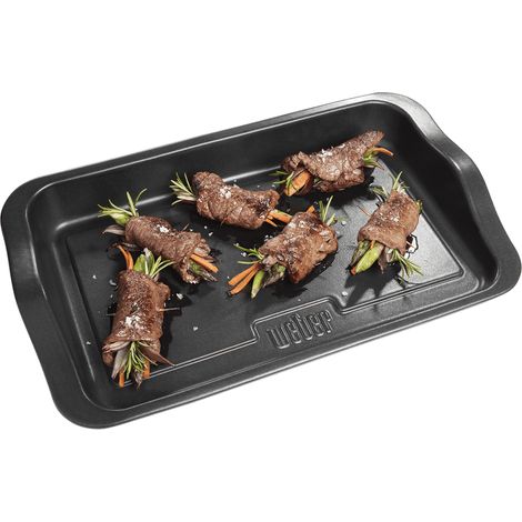 Parrilla Weber 17885 cerámica 39x31 cm bordes altos (1/4)