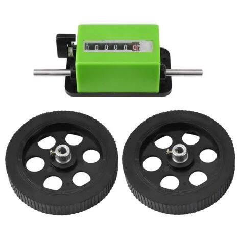 Sollbry Compteur De Mètres - 1Pc Longueur Mécanique Compteur De Compteurs Roue À Rouleaux Vert (1/5)