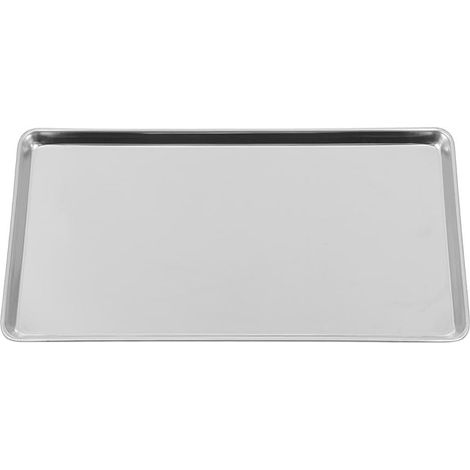 1 Plateau Rectangulaire, Acier Inoxydable, Bords Lisses, Finition Polie, Pour Barbecue Et Pique-nique