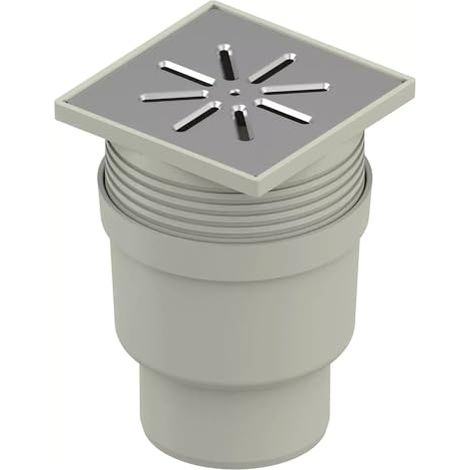 Vidage uponor aqua ambient Edelstahl 17x17 cm
