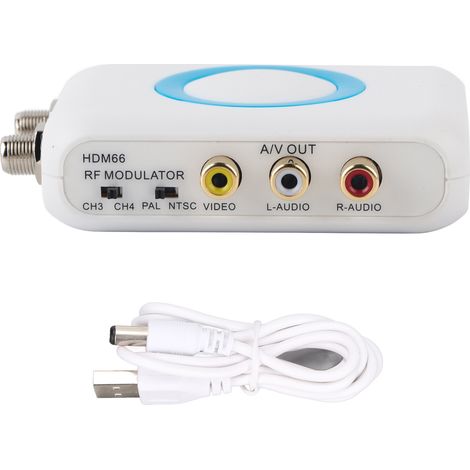HDMI66 HF-Modulator, PAL/NTSC-kompatibel, RCA-zu-HF-Konverter für Heimfernseher (1/5)