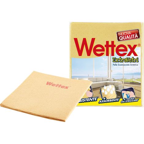 Panno pelle extra vetri Vileda Wettex giallo 40 x 35 x 0,2 cm