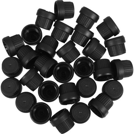 30pièces Lot de Bouchons de Remplacement pour Flacons Huiles Essentielles Dents Capuchons Doseurs Sécurisés et Réutilisables Étanches et Durables Adaptés aux Flacons (1/5)