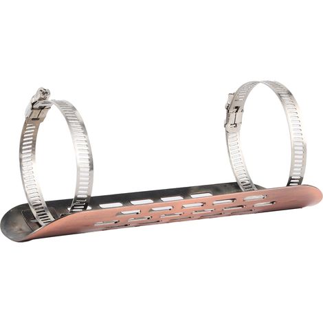Cache-culot thermique universel en or rose pour moto, protège-tuyau d'échappement, pare-chaleur, pièce moto. (1/5)