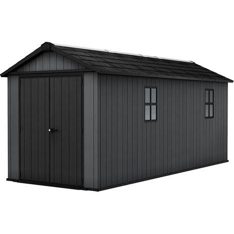 Keter Newton 7517 Gartenhaus - 539x230x246cm, Grau, Evotech™ Kunststoff