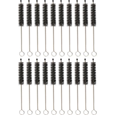 20Pièces Brosse de Nettoyage pour Aides Auditives, Imperméable, Réutilisable, 8,5mm Brosse à Tube d'Évent pour Amplificateur Auditif, Casques (1/5)