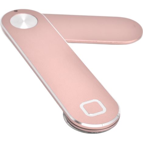 Support pour ordinateur portable et téléphone portable, réglable et portable, en aluminium, avec pince pour écran, pour la maison et le bureau, or rose. (1/5)
