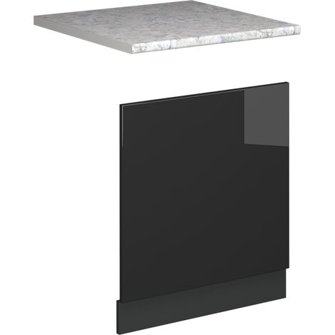 Pannello frontale Fame-Line, Antracite lucido, 60 cm , PL Marmo, Vicco (1/5)
