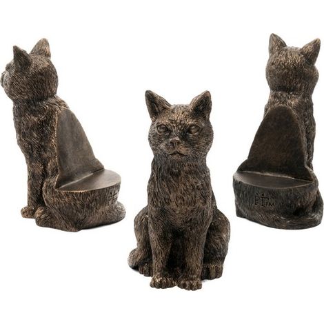 Sitting Cat Plant Pot Feet - Set of 3 - L7.5 x W5.5 x H11.5 cm