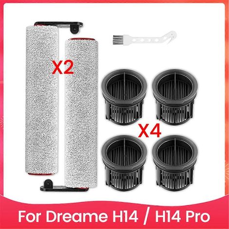 Ersatzteilset kompatibel mit dem kabellosen Nass- und Trockensauger H14 / H14 Pro: Ersatzteile für Walze, Hauptbürste und HEPA-Filter (1/5)
