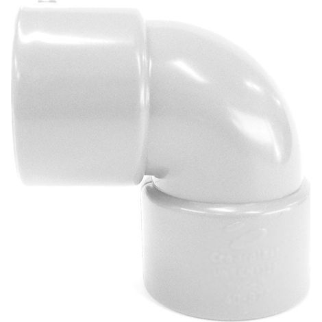 Codo 90º Hembra Hembra Blanco PVC Evacuación Crearplast Medidas Accesorios Fontanería: 20.90º