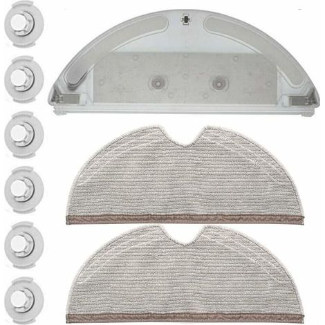 Kit de nettoyage complet pour réservoir d'eau Xiaomi Roborock S5 S50 S51 S55 S6 – 2 chiffons microfibre réutilisables – Absorption optimale (1/5)