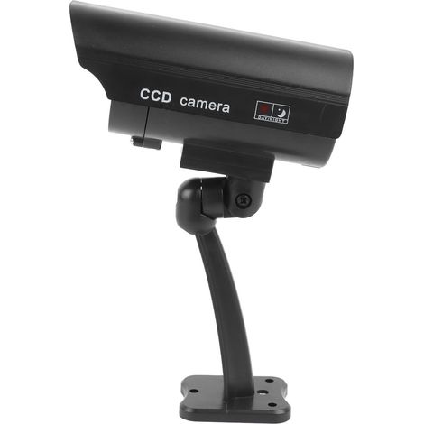 Fausse caméra de sécurité avec lumières rouges clignotantes, système de surveillance CCTV simulé pour résidences, magasins et bureaux (1/5)