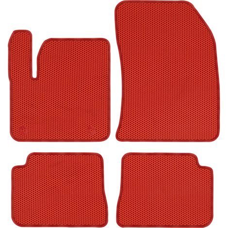 Peugeot e-208 à partir de 2020. Tapis de sol dédiés - EVA alvéolé rouge (1/5)