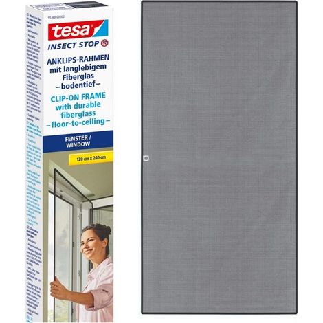 tesa Insect Stop Clip On zanzariera antracite 2,4x1,2m