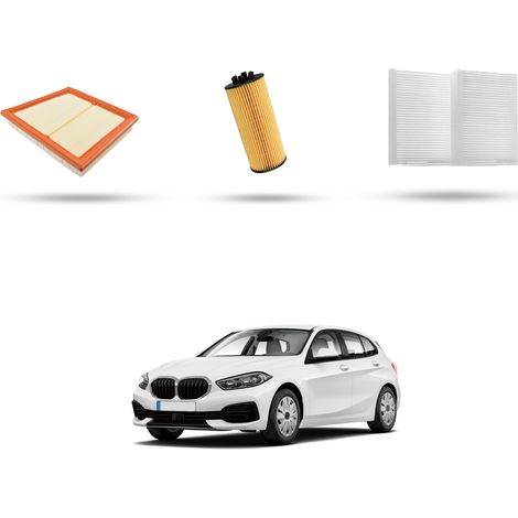 Kit Tagliando 3 filtri compatibile con Bmw Serie 1 (F40) 120i 131kw dal 2020 (1/4)