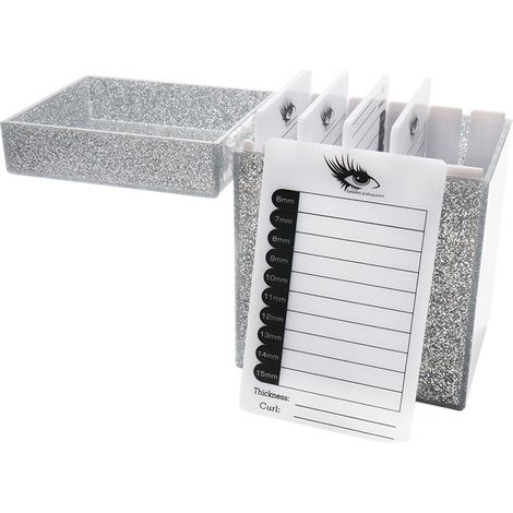 Boîte De Rangement Pour Cils Postiches - Acrylique 5 Niveaux - Organiseur Maquillage Avec Couvercle Anti-Poussière - 1 Pièce (1/5)