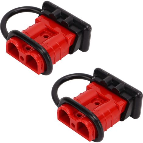 Connecteur batterie rapide 50A 600V, kit 2 sets fiche déconnectable pour véhicule électrique, harnais de câblage, prise étanche robuste. (1/5)