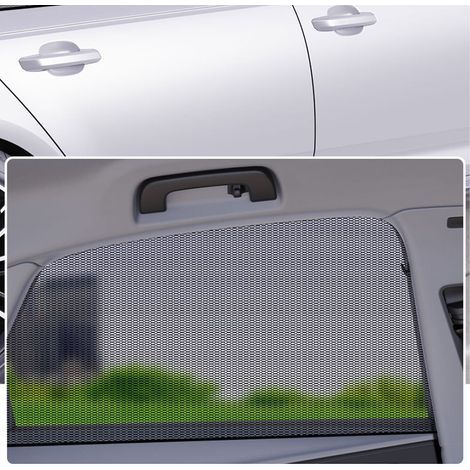 Set mit 2 Autofenster-Sonnenschutzblenden, UV-Schutz, atmungsaktive Netzvorhänge für Camping, Sichtschutz für die Heckscheibe (1/5)
