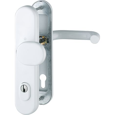 HOPPE® Schutz-Wechselgarnitur mit Langschild Paris 86G/3332ZA/3310/138, 10/92 mm, Aluminium, 3665999 (1/2)