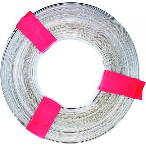 Bande acier galvanisé - largeur 17 mm x 10 m pour fixation tuyau - Ram (1/2)