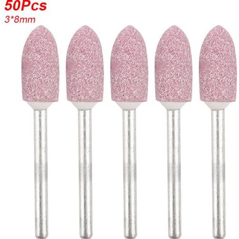 Embout de polissage céramique 3x8mm Lot de 50 pièces forme boule pour outil rotatif Dremel (1/5)
