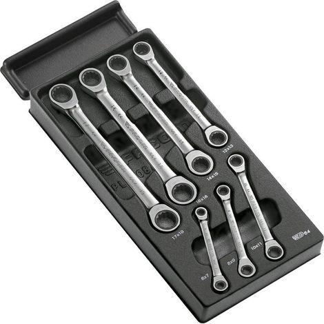 Facom Jeu de clés à cliquet modulaires, 7 pièces (1/2)