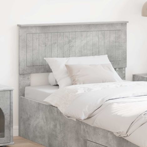 Tête de lit-Panneau de lit Gris béton 100 cm Bois d'ingénierie 564339 (1/5)