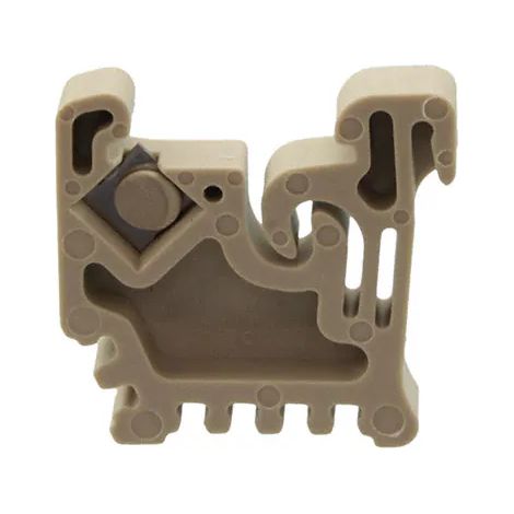 Terminale di fissaggio, Plastica, beige, guida: ts 15, montaggio diretto