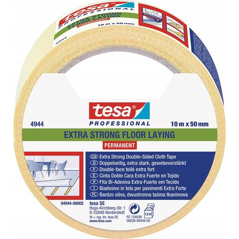 tesa EXTRA STRONG 04944-00002-11 Doppelseitiges Klebeband tesafix® 4944 Weiß (L x B) 10 m x 50 mm 1