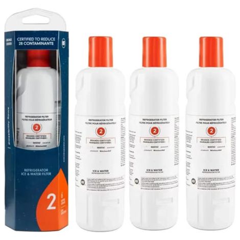 Kühlschrank-Filterelement, Everydrop2 EDR2RXD Wasserfilter 3-teilig