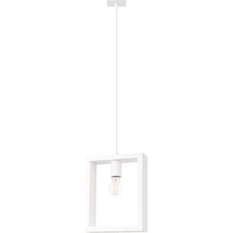 Hängelampe mit Holzelement weiß ARIES 1xE27 15W SL.1312 Sollux Lighting (1/5)
