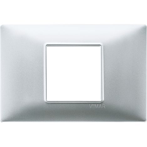 VIMAR - 14652.20 Placca 2M centrali argento opaco