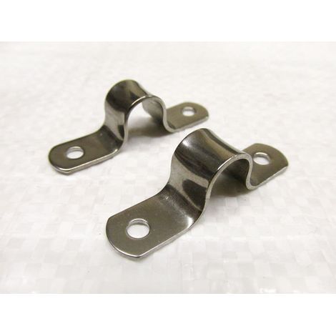Stainless Steel Sheet Saddle Clips 13MM x2 (Marine Tube Wire Lacing Clamp) (1/2)