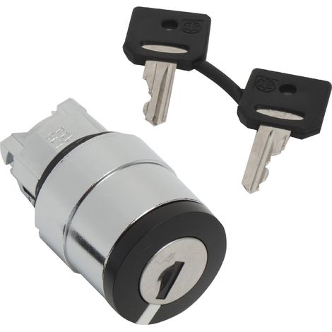 Harmony XB4 tête bouton tournant à clé 3131A diam. 22 2 pos fix retr G SCHNEIDER ZB4BG220 (1/2)