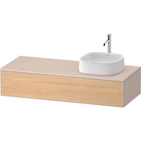 Lavabo consola Duravit Zencha, 1300x550mm,1 extraíble, 1