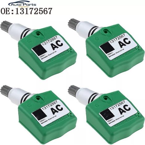 Lot de 4 capteurs de pression de pneus TPMS neufs pour Opel Astra H, Vectra C et Zafira B (2004-2009), référence 13172567, 433 MHz (1/5)