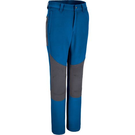 Pantalón de trekking bi-elástico con diseño bicolor con bolsillos MERIDIUM XXL Azul royal / Gris carbón