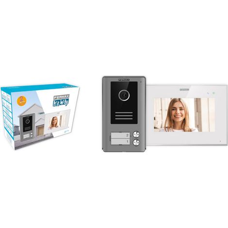 Sistema de videoportero fermax blanco pantalla táctil 7 pulg
