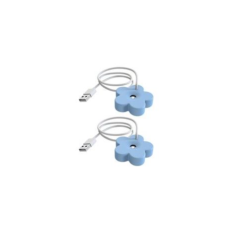 Lot de 2 humidificateurs à petites fleurs pour bureau, pulvérisateur d'eau USB portable avec minuterie de 8 heures, pour brume fine nano et fonctionnement silencieux (1/3)