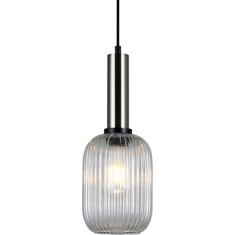Lampada a sospensione Italux Antiola nichel Ø15 E27 (1/2)