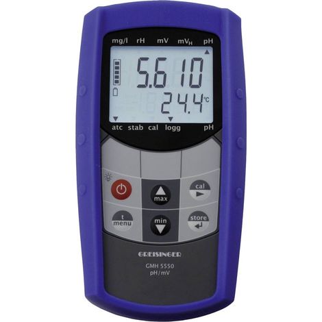 Misuratore combinato Greisinger GMH 5530 pH, Redox (ORP) 2.00 - 16.00 pH Calibrato di fabbrica senza certificato (1/2)