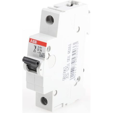 ABB S201 D16 INTERRUTTORE AUTOMATICO 6KA 1P (1/2)