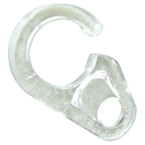 Gancio in Nylon Trasparente per Anelli Scorritenda mis. 7 mm in Busta da 1000Pz (1/2)